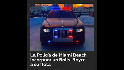 Policía de Miami Beach usa un Rolls-Royce para estimular el reclutamiento