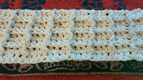 Left handed Scrubby Waffle Crochet dishcloth. Beginner friendly tutorial.