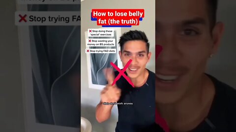 😱 How to lose belly fat (the real truth)... #shorts #bellyfat #losebellyfat