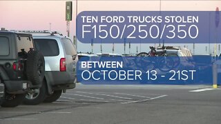 10 Ford trucks stolen at Denver International Airport within a week, Denver police say