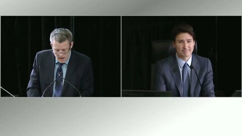 Rob Kittredge, Lawyer from the JCCF Questions Justin Trudeau at EMA (POEC) hearing 2022-11-25