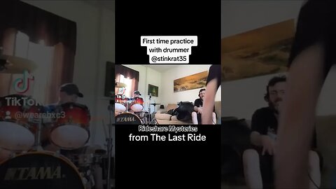 2nd video of live practice with drummer @stinkrat35 performing #rideshare #mystery #music #drums