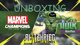 Hulk Marvel Champions Card Game Hero Pack Unboxing