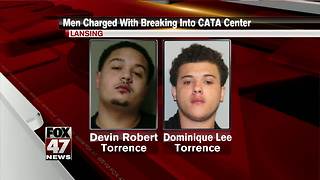 Two men charged with breaking into CATA bus station