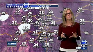 Snow, rain tapering off tonight across the Front Range