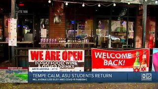 Tempe calm as ASU students return
