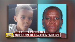 Missing 4-year-old Orlando boy found safe, woman arrested