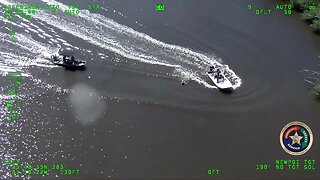 Aviation video of the missing kayaker being rescued from the Everglades