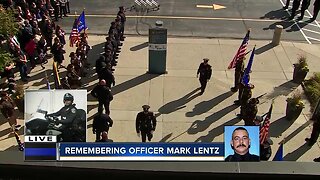 Officer Mark Lentz was laid to rest Thursday