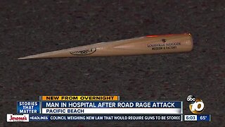 Man beaten with baseball bat in Pacific Beach road rage attack