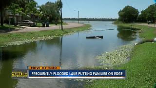 Frequently flooded lake putting families on edge