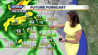 Partly cloudy and mild Tuesday night