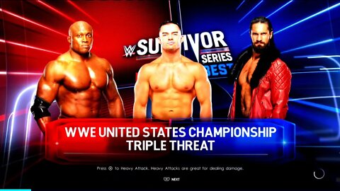 WWE Survivor Series WarGames 2022 Rollins vs Lashley vs Theory for the WWE US Title