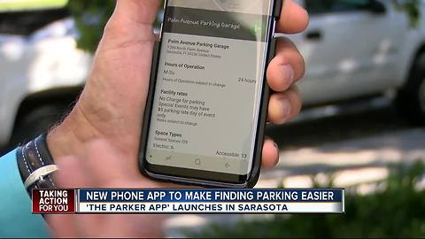 App shows open parking spaces in real-time in downtown Sarasota