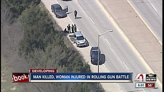 Rolling gun battle in south KC leaves 1 dead, 1 injured