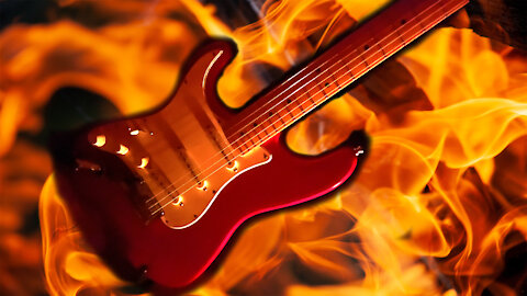 Flaming Guitar