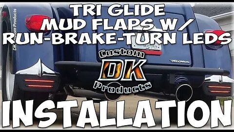 HOW-TO INSTALL: Tri Glide Mud Flaps w/ Run-Brake-Turn LEDs #harleydavidson