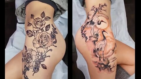 10 creative, fun, and sexy thigh tattoos for women