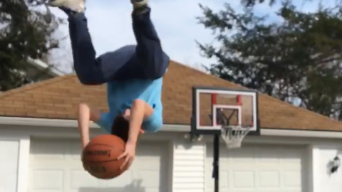 You Need To See This Incredible Slow Motion Basketball Trick Shot