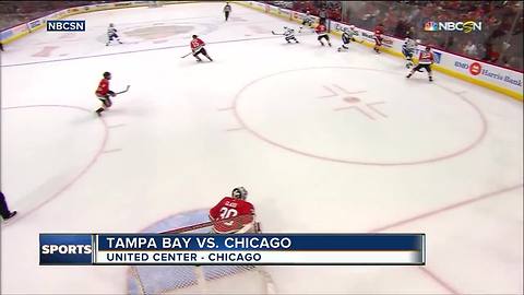 Andrei Vasilevskiy's seventh shutout helps the Tampa Bay Lightning blank the Chicago Blackhawks