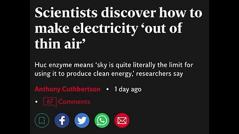 Making Electricity out of thin air…