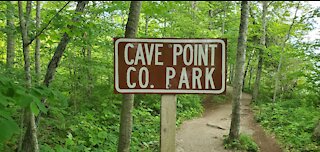 Cool Waves and Kayaks at Cave Point County Park!