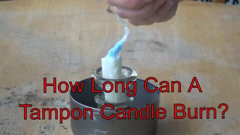 How Long Can A Tampon Candle Burn?