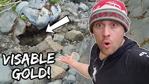 Checkout The GOLD Found Sitting Under This Boulder!