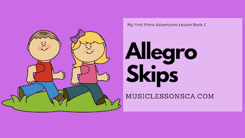 Piano Adventures Lesson Book C - Allegro Skips