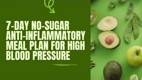 7-Day No-Sugar Anti-Inflammatory Meal Plan for High Blood Pressure #youtube