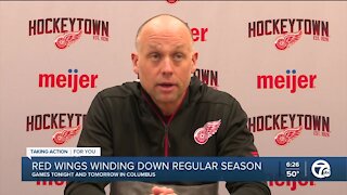 Red Wings wrap up regular season with two games in Columbus