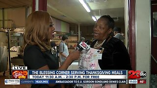 The Blessing Corner serving Thanksgiving meals to the community