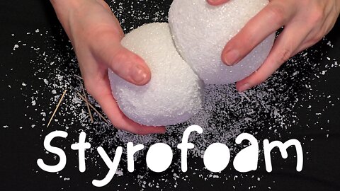 Intense Tingles | Styrofoam balls | Rough grinding, poking, cutting, and scraping ~ ASMR ~