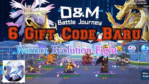 Gift Code & Gameplay Warrior Evolution Fight #giftcode #digimon