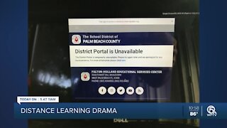 Some Palm Beach County students unable to access to distance learning portal