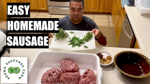 How To Make Sausage AT HOME!