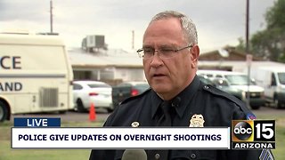Overnight shootings kill 4, injury two in Phoenix