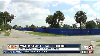 CDC collecting ground water samples at Dunbar sludge site