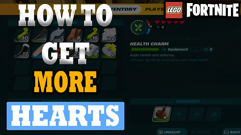 How To Get More Hearts In LEGO Fortnite