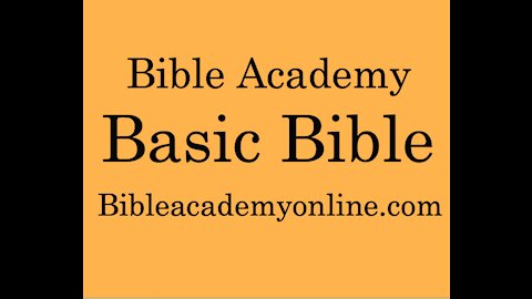 Basic Bible Lesson 5