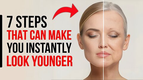 7 STEPS TO INSTANTLY LOOK YOUNGER! ✨💖 #YouthfulGlow #AntiAgingMagic #SkincareSecrets #AgelessBeauty