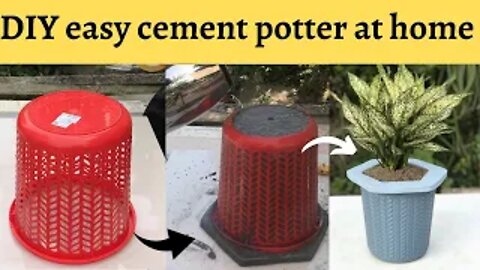 DIY How to make large Concrete Planters | Cement planter | Beautiful DIY Large Size Cement Planters