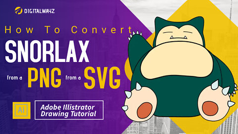 How to Draw and Export a "Waving Snorlax" to an SVG