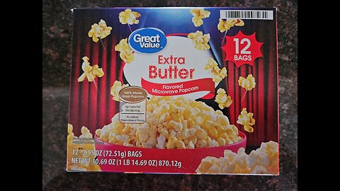 great value extra butter microwave popcorn