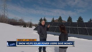 Snow Helping Solar Power