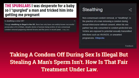 Why Isn't Spurgling Illegal Like Stealthing??