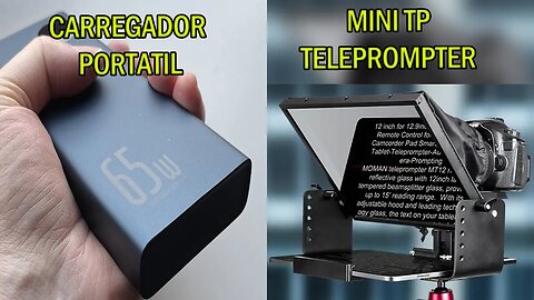 2 EQUIPAMENTOS QUE VÃO TE AJUDAR! TP2 - TELEPROMPTER / CARREGADOR PORTÁTIL