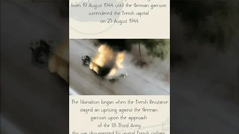 German truck set on fire by French resistance - Panzerarchive #shorts 74