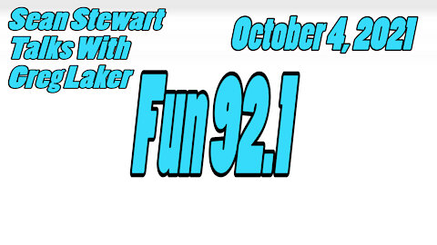 Fun 92.1, Sean Stewart Interviews Canisteo Author, Greg Laker, October 4, 2021