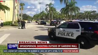 Crime scene tape up at The Gardens Mall